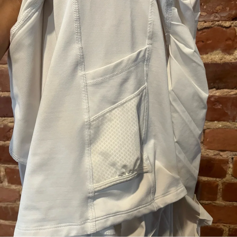 Athleta Advantage Skort Size XL White Pleated Tennis Golf - Picture 10 of 10